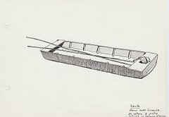 208-Sacile - barco sulla Livenza - da notare la pietra informe con funzione d'ancora